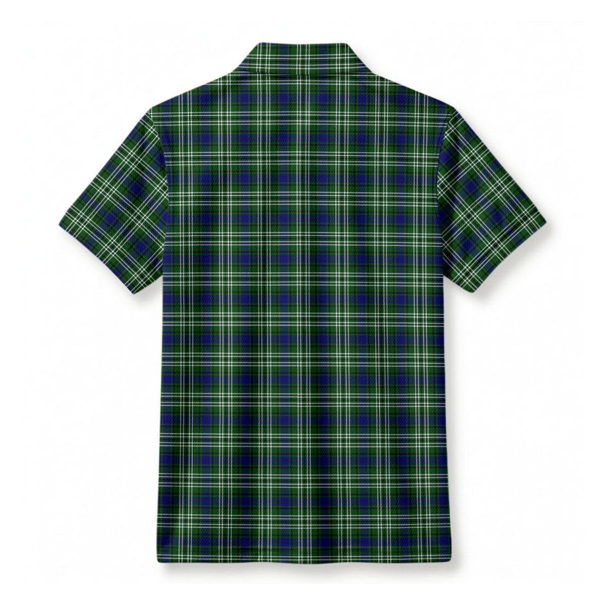 Spottiswood Tartan Crest Birdseye Mesh Polo Shirt