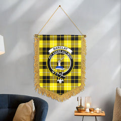 Barclay Dress Modern Tartan Crest Wall Hanging Banner