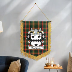 Blackburn Tartan Coat of Arms Wall Hanging Banner