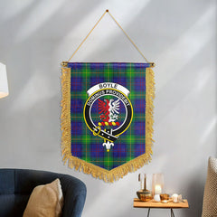 Boyle Tartan Crest Wall Hanging Banner