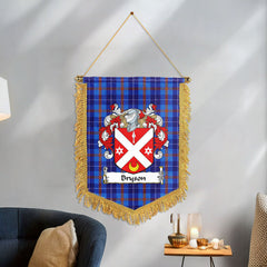 Bryson Tartan Coat of Arms Wall Hanging Banner