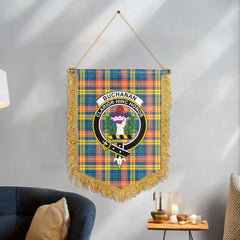 Buchanan Ancient Tartan Crest Wall Hanging Banner