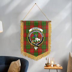 Burnett Tartan Crest Wall Hanging Banner