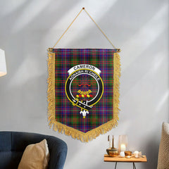 Cameron of Erracht Modern Tartan Crest Wall Hanging Banner