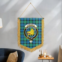 Campbell Ancient 01 Tartan Crest Wall Hanging Banner