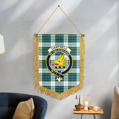 Campbell Dress Tartan Crest Wall Hanging Banner