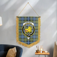 Campbell Faded Tartan Crest Wall Hanging Banner