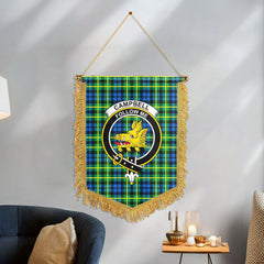 Campbell of Breadalbane Ancient Tartan Crest Wall Hanging Banner