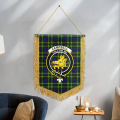 Campbell of Breadalbane Modern Tartan Crest Wall Hanging Banner