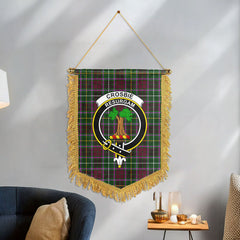 Crosbie Tartan Crest Wall Hanging Banner