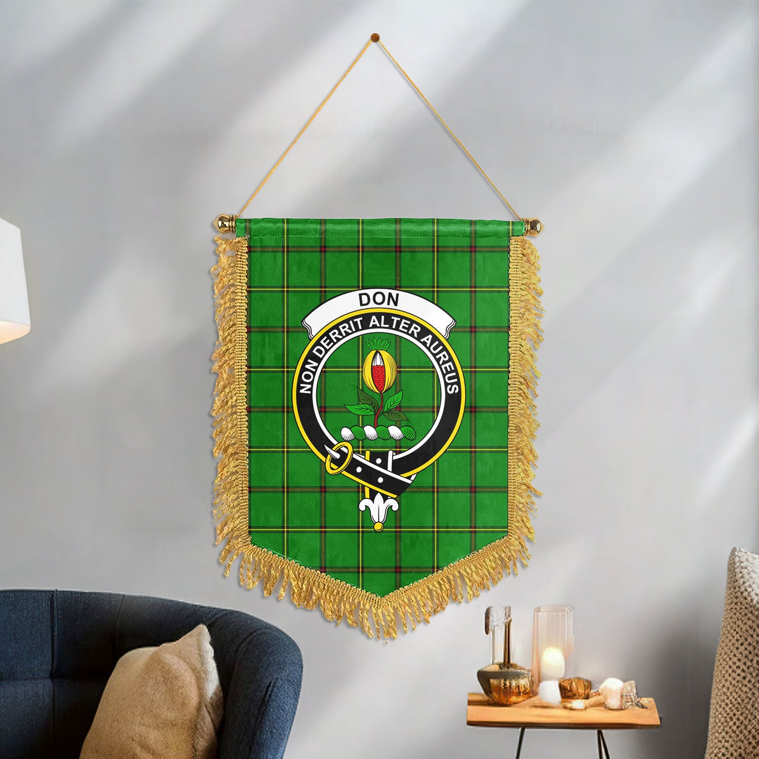 Don Tartan Crest Wall Hanging Banner