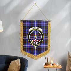 Dunlop Modern Tartan Crest Wall Hanging Banner