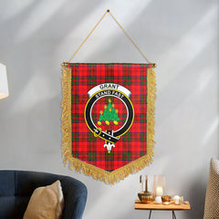 Grant Modern Tartan Crest Wall Hanging Banner