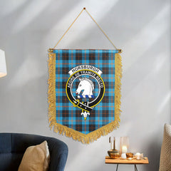 Horsburgh Tartan Crest Wall Hanging Banner