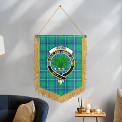 Irvine Ancient Tartan Crest Wall Hanging Banner