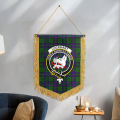 Lockhart Modern Tartan Crest Wall Hanging Banner