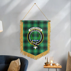 MacArthur Ancient Tartan Crest Wall Hanging Banner