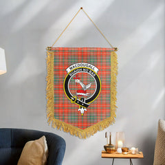 MacDougall Ancient Tartan Crest Wall Hanging Banner