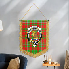 MacGregor Modern Tartan Crest Wall Hanging Banner