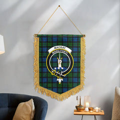 MacKay Modern Tartan Crest Wall Hanging Banner