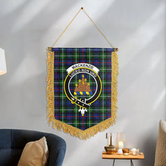 MacKenzie Modern Tartan Crest Wall Hanging Banner