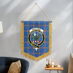 MacLaine of Loch Buie Hunting Ancient Tartan Crest Wall Hanging Banner