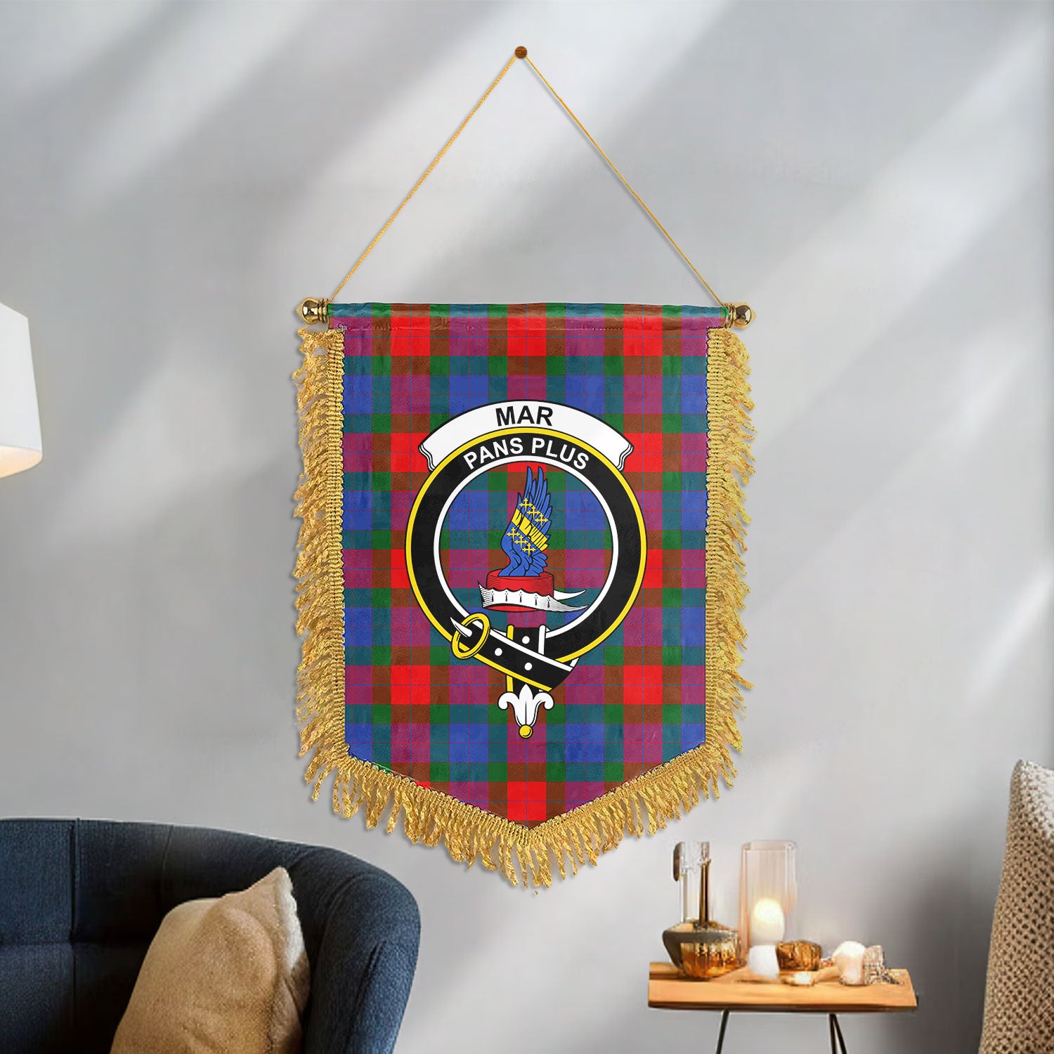 Mar Tartan Crest Wall Hanging Banner