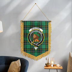 McAlpine Ancient Tartan Crest Wall Hanging Banner