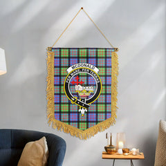 McDonald Ancient Tartan Crest Wall Hanging Banner