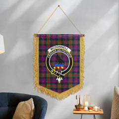 McDonnell of Glengarry Modern Tartan Crest Wall Hanging Banner