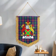 McEachern Tartan Coat of Arms Wall Hanging Banner