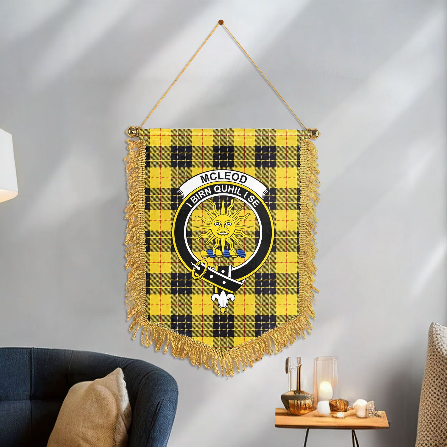 McLeod of Lewis Ancient Tartan Crest Wall Hanging Banner