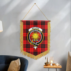 McLeod of Raasay Tartan Crest Wall Hanging Banner