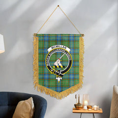 McMillan Hunting Ancient Tartan Crest Wall Hanging Banner