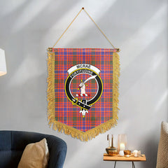 McRae Ancient Tartan Crest Wall Hanging Banner