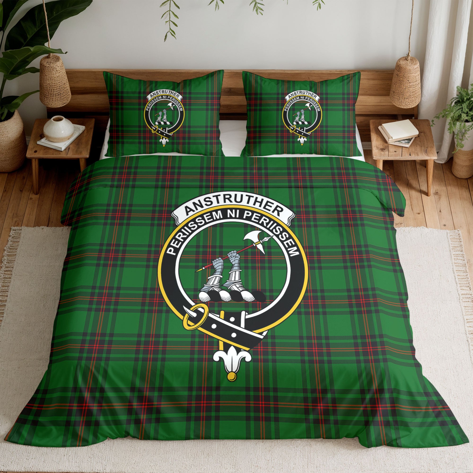 Anstruther Tartan Crest Bedding Set
