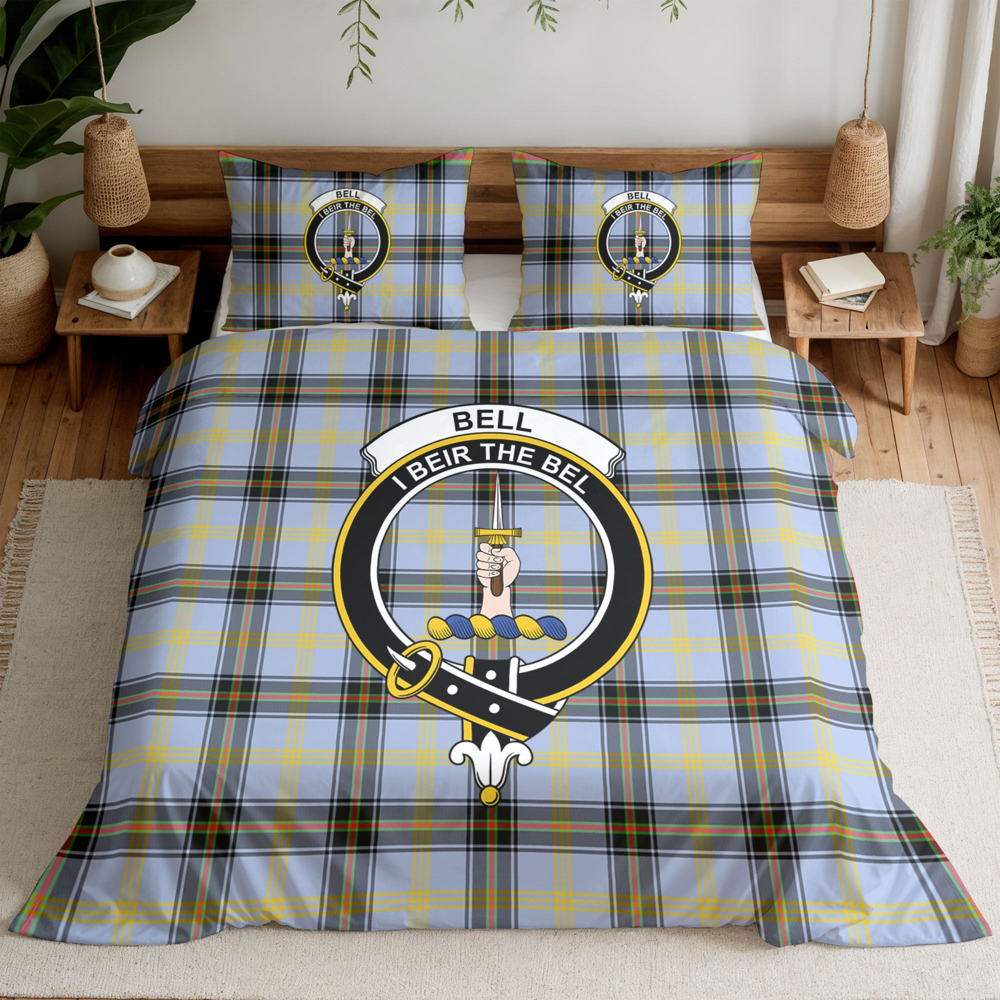 Bell of the Borders Tartan Crest Bedding Set