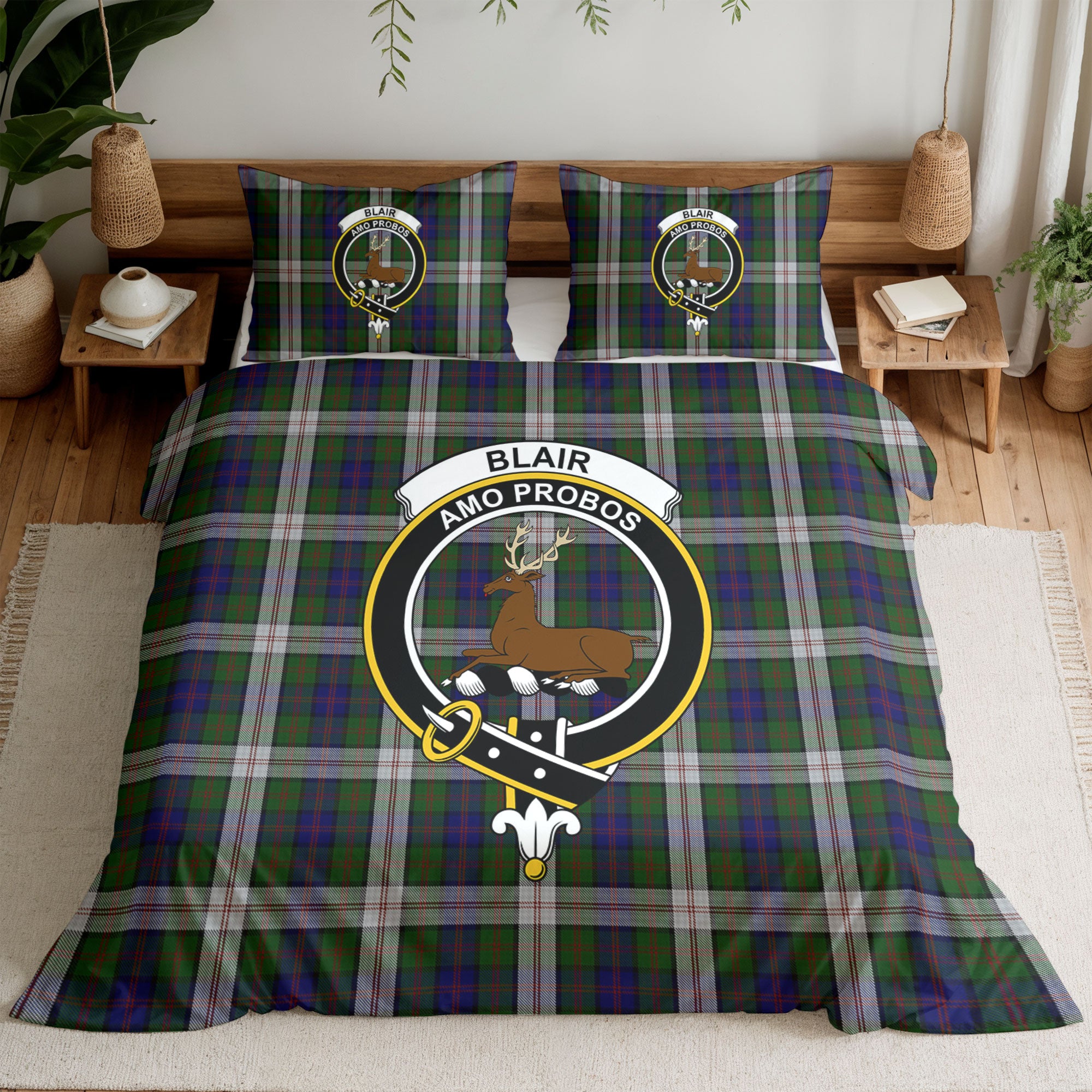 Blair Dress Tartan Crest Bedding Set
