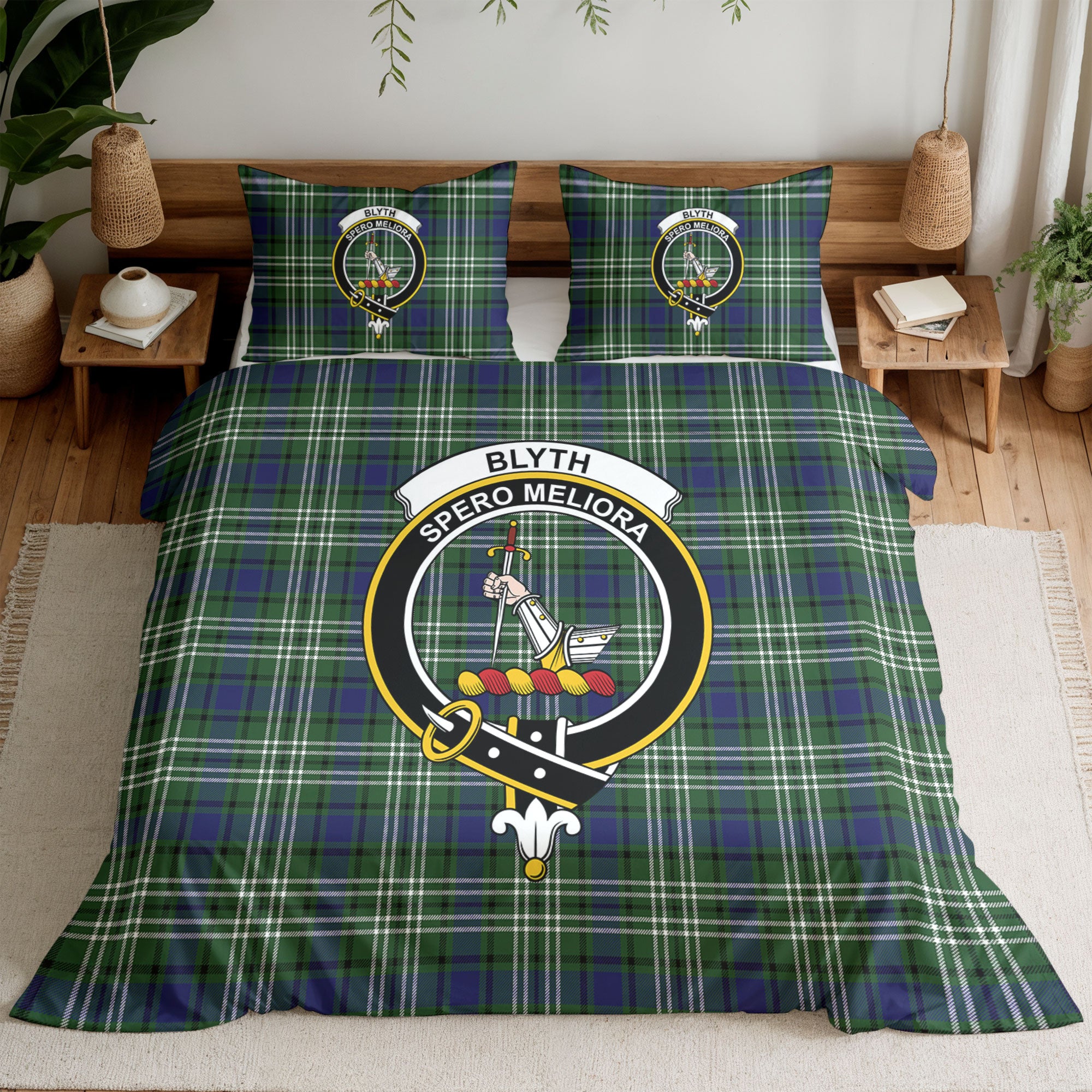 Blyth Tartan Crest Bedding Set
