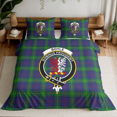 Boyle Tartan Crest Bedding Set