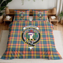 Buchanan Ancient Tartan Crest Bedding Set