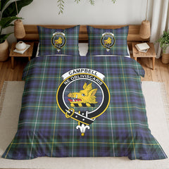 Campbell Argyll Modern Tartan Crest Bedding Set