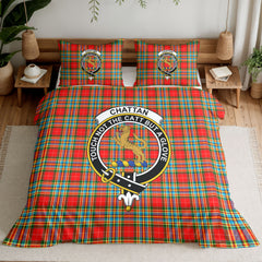 Chattan Tartan Crest Bedding Set