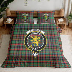 Cumming Hunting Ancient Tartan Crest Bedding Set