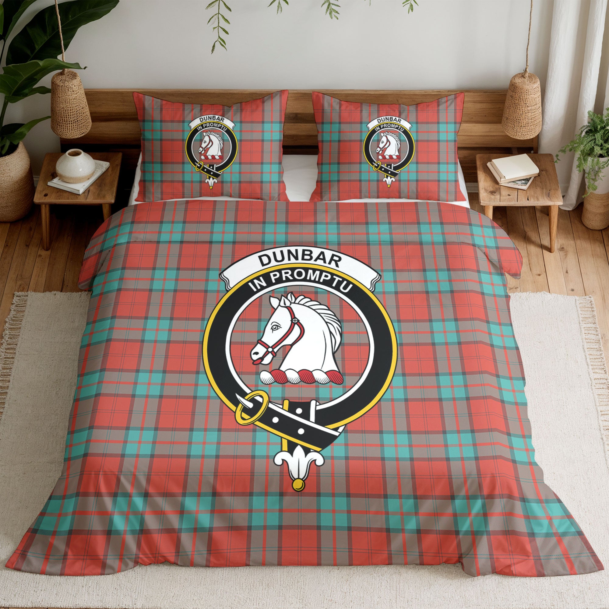 Dunbar Ancient Tartan Crest Bedding Set