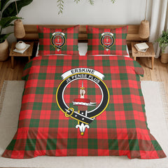 Erskine Modern Tartan Crest Bedding Set