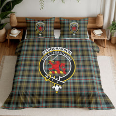 Farquharson Weathered Tartan Crest Bedding Set