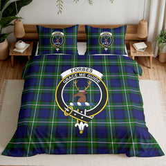 Forbes Modern Tartan Crest Bedding Set