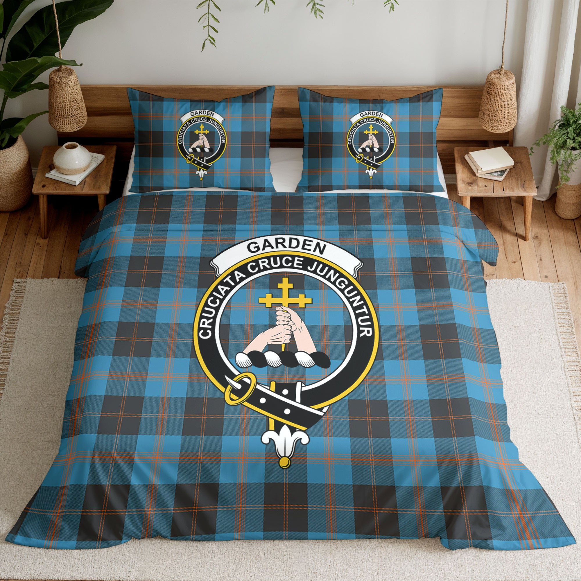 Garden Tartan Crest Bedding Set