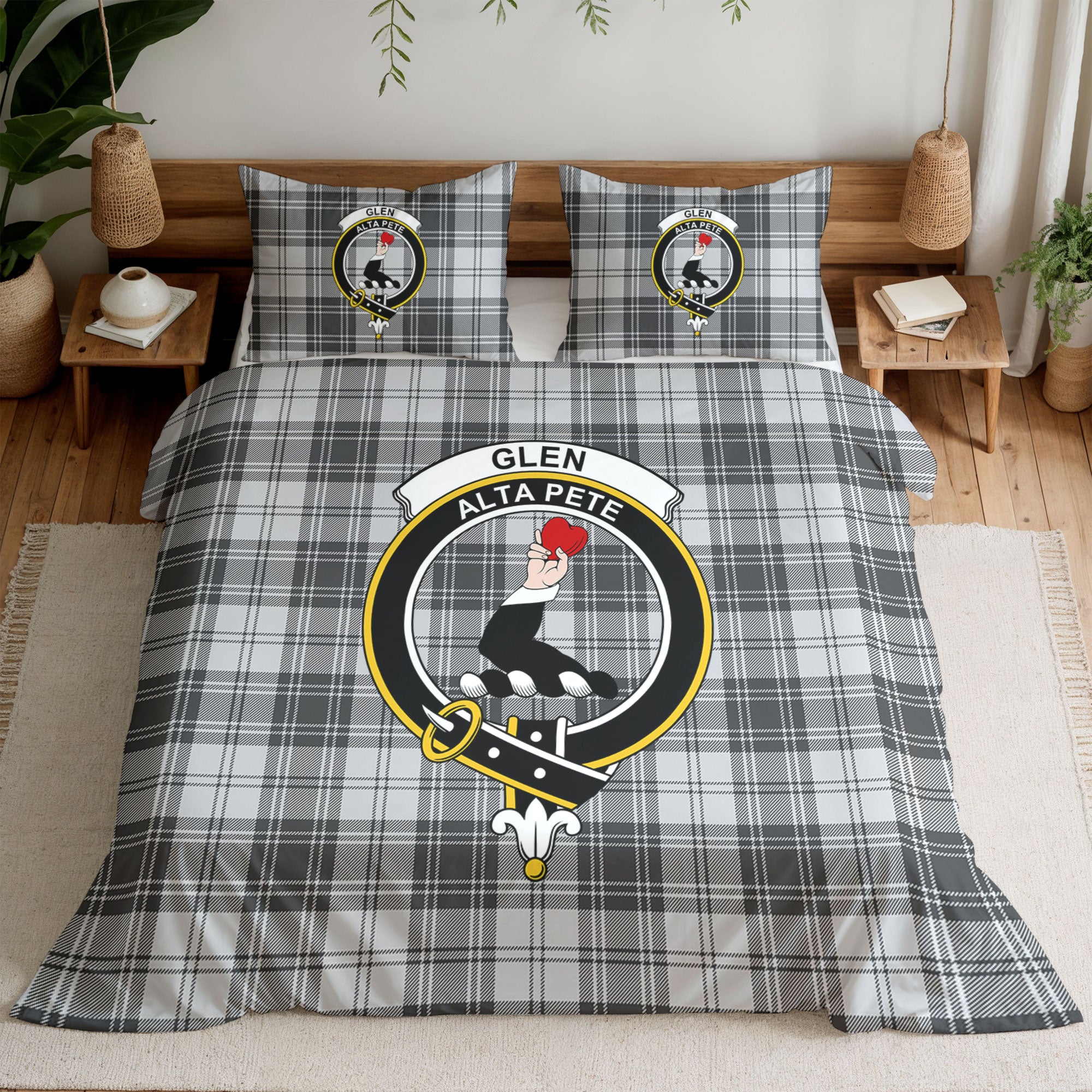 Glen Tartan Crest Bedding Set